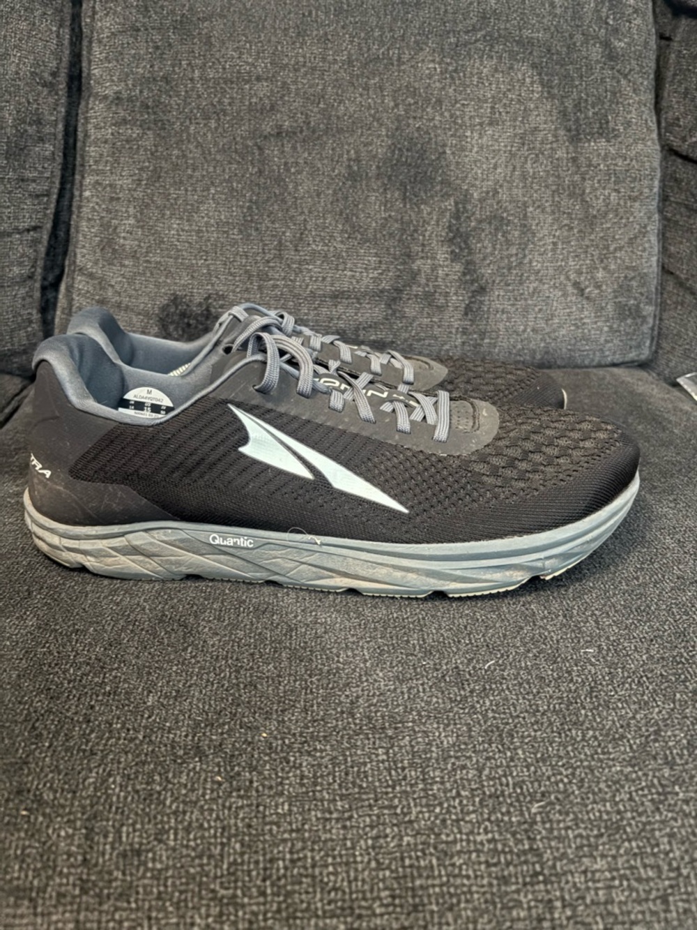 Altra Torin 4.5 Mens 15 Black Gray Running Trail Training Shoes AL0A4VQT042